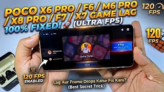 Fix Game Lag & Crash On All POCO Phones! 🚀 (POCO F6 / X6 Pro / M6 Pro Gaming Test)