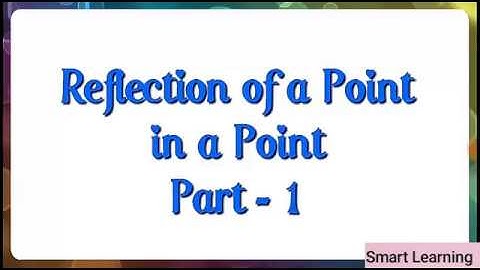 Coordinate geometry part 5,Reflection of point part 1