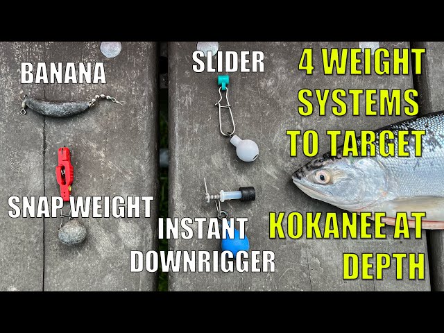 Weight Systems for Targeting Kokanee at Depth Without a Downrigger