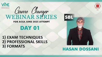 ACCA SBL | Day 1 | Exam Techniques | Professional Skills & Formats  | June