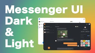 Beautiful Messenger UI with Dark/Light Mode and Template Color Change using HTML, CSS, and JS