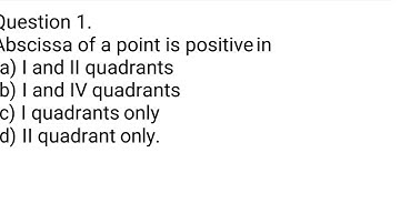 MCQ Questions of Chapter 3 Coordinate Geometry Class 9 Maths
