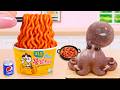How To Cook Miniature Samyang Carbo Noodles Beef Steak with Sauce by Tony Mini Food