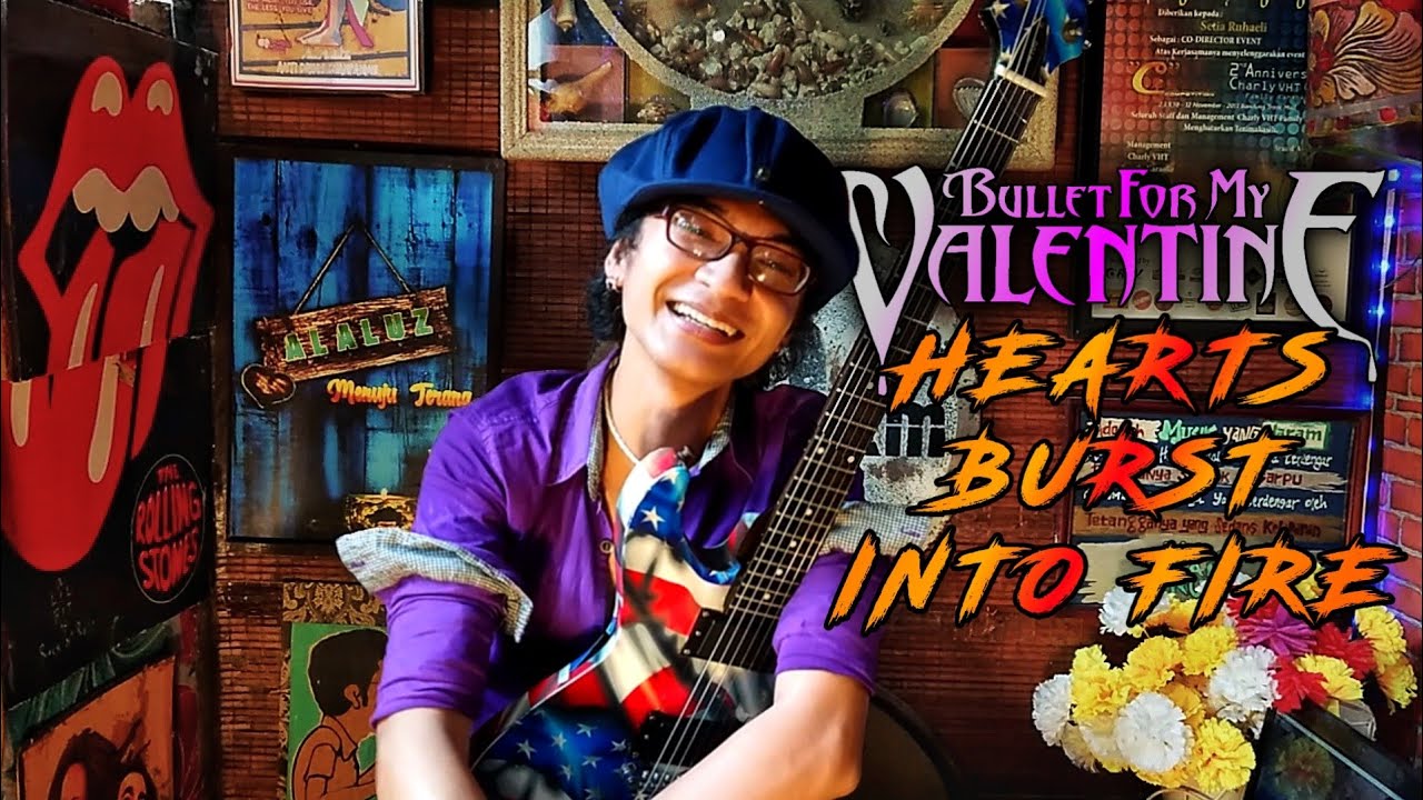 BULLET FOR MY VALENTINE HEARTS BURST INTO FIRE GUITAR COVER COVER