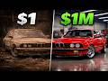 Buying 1$ Car &amp; Convert into 1M$ Car - Car Restoration Process