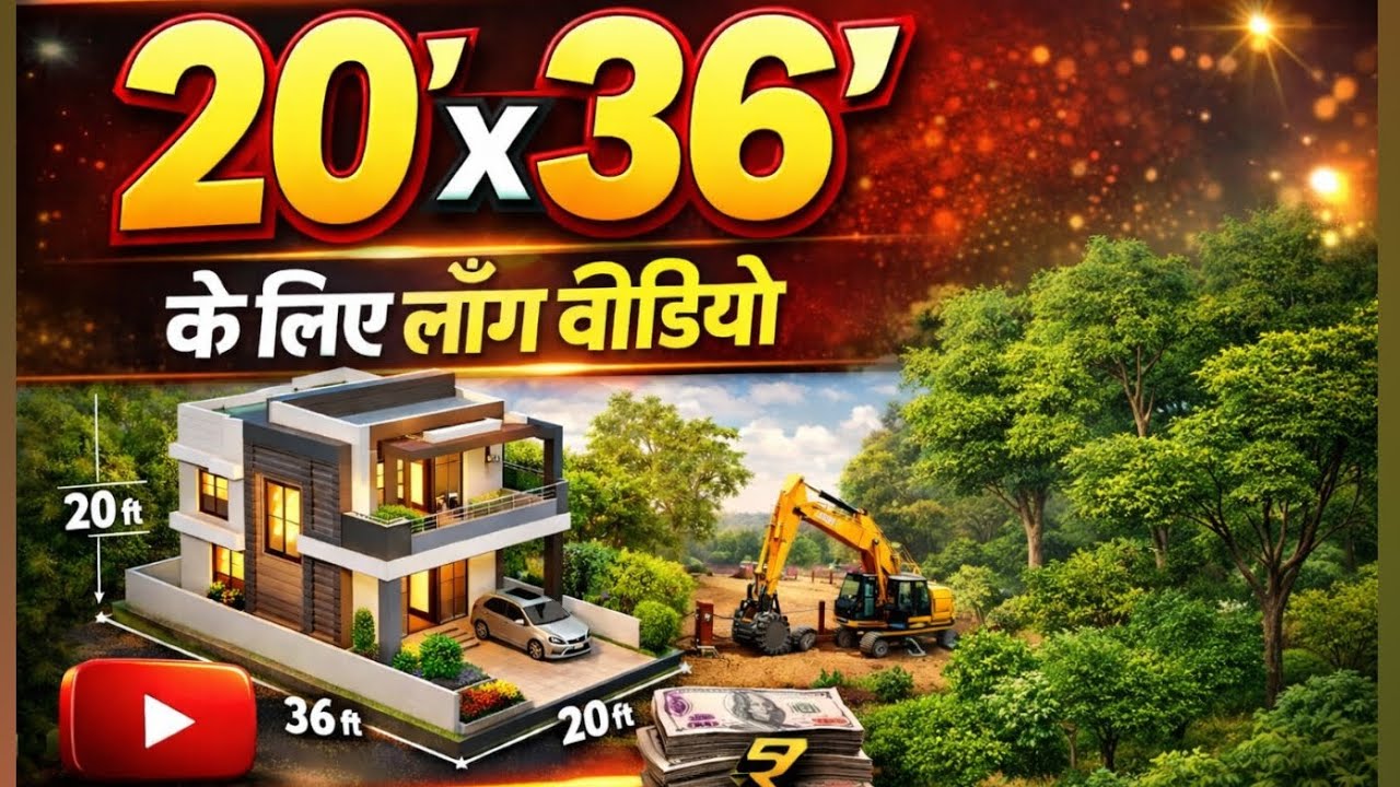 20’x36’ house plan | Modern home with Low budget + best space planning | Full house tour video