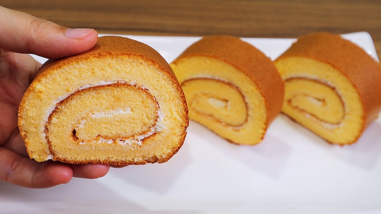 【馮小廚】做老公最愛的蛋糕捲，鬆軟香甜不開裂，吃“邊角料”都開心！