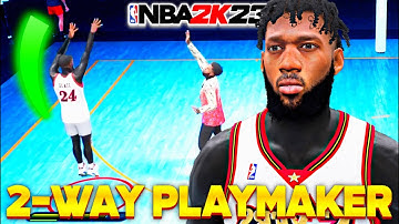 My 6’8 2-WAY PLAYMAKER is BROKEN in the COMP STAGE on NBA 2K23!! BEST 2 WAY PLAYMAKER BUILD 2K23
