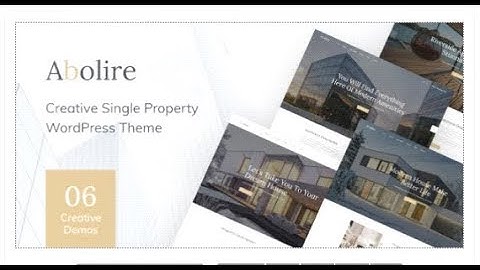 Abolire - Single Property WordPress Theme | Themeforest Templates