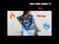 How I Style Air Jordan 1&#39;s Unc To Chicago|Streetwear Edition| Shein Haul