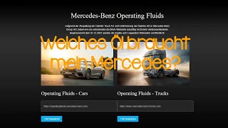 Welches Öl braucht mein Mercedes?