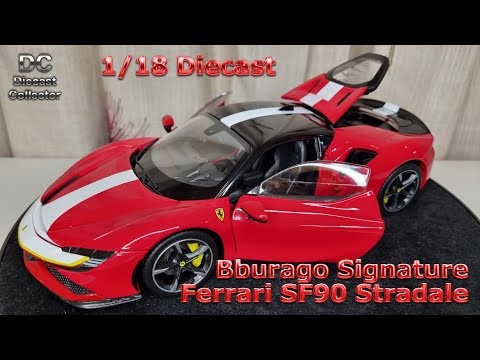 Bburago 1:18 Ferrari SF90 Stradale (Red) - Signature Series - M & J Toys  Inc. Die-Cast Distribution