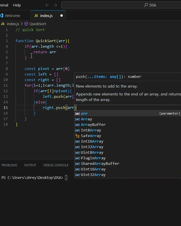 Quicksort quicksort coding python machinelearning trendingshorts 
