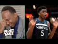 FIRST TAKE | Stephen A. criticizes Anthony Edwards for dapping up Spurs with 8 mins left in Game 6