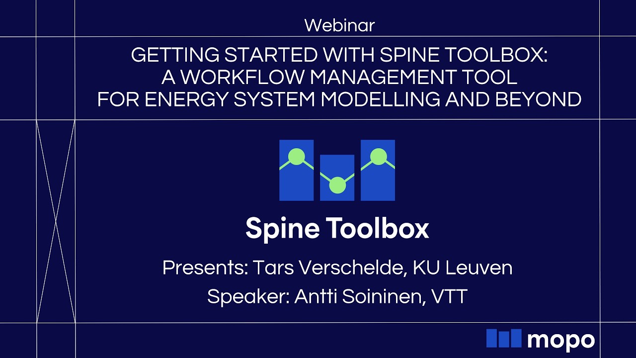 Webinar: Getting Started with Spine Toolbox - YouTube