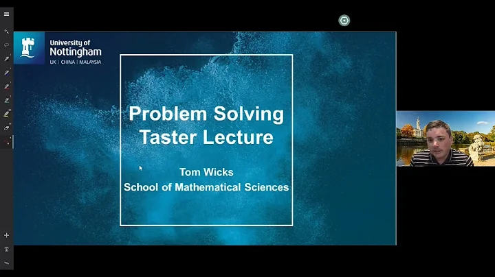 Taster Lecture on Problem Solving with Tom Wicks