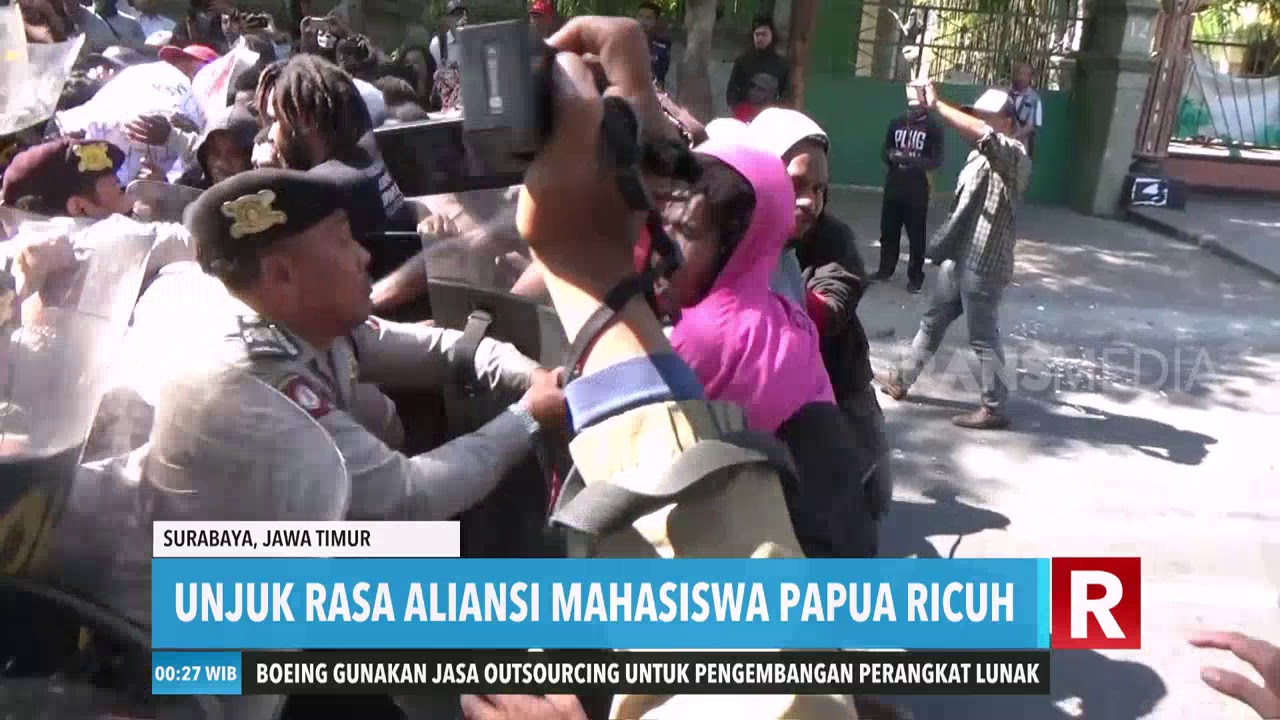 Ricuh Unjuk Rasa Aliansi Mahasiswa Papua di Surabaya 10. video phone beyonce mp3