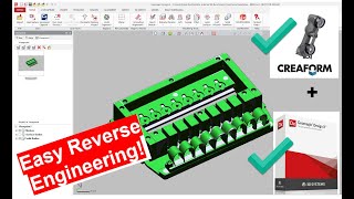 REVERSE ENGINEERING - Complete workflow of a small harness scanned with CREAFORM Wealth