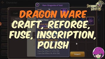 DNM: All About Dragonwares - Craft, Reforge, Fuse, Inscription, Polish (TAGALOG)