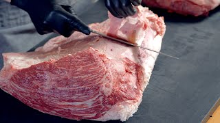 A video in which a meat professional explains three points to check when buying meat online