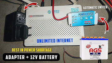 Automatic Changeover Switch for internet Modem | 12v Router Auto Changeover for Non Stop Internet