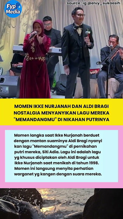 Momen langka nostalgia Ikke nurjanah dan aldi bragi nyanyi 