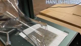 透明塑料材質雕刻 HANLIN-HLS4W #全金屬 #自動對焦 #雷雕機 #雷射雕刻 #金屬雕刻