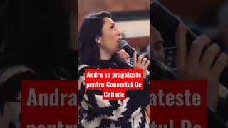 Andra se pregătește pentru Concertul De Colinde #andra #shorts