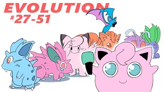 POKEMON EVOLUTIONS ANIMATED Part 2 27 - 51