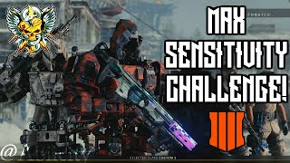 Max Sensitivity Challenge on COD BO4 - Black Ops 4 Year 2