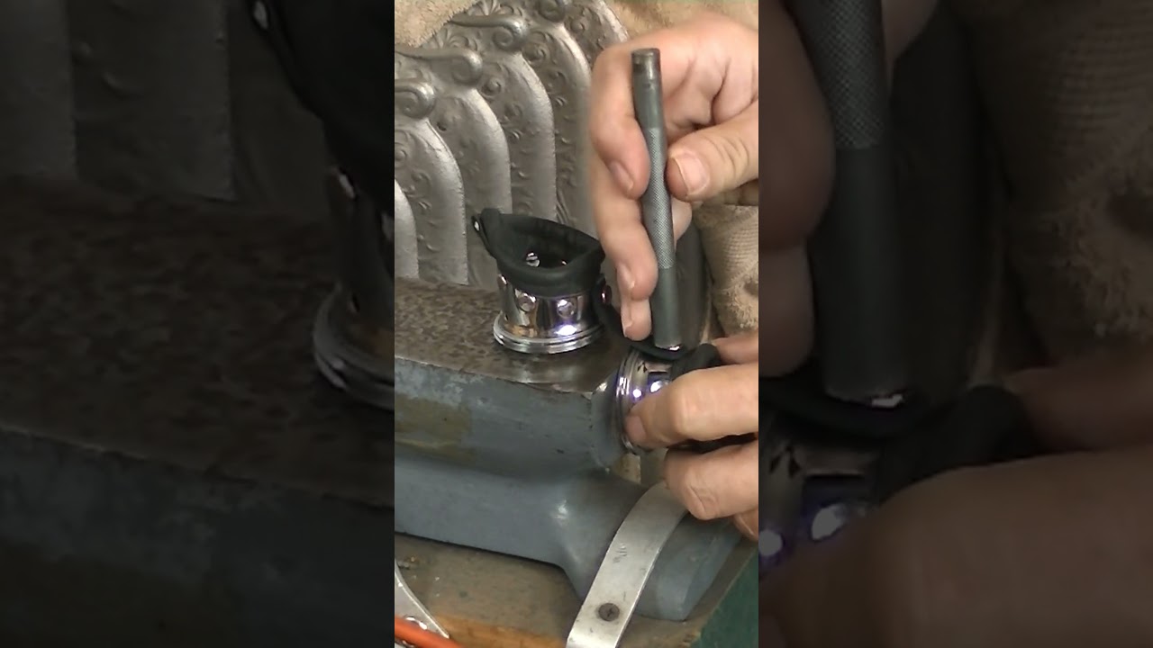 Adding nose piece to brass goggles