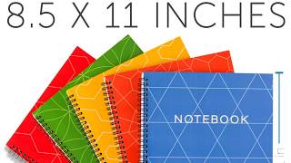 PearlSync® Spiral Notebooks With Gift Box College Ruled
