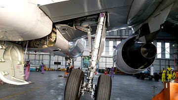 A320 landing gear retraction check mechanism