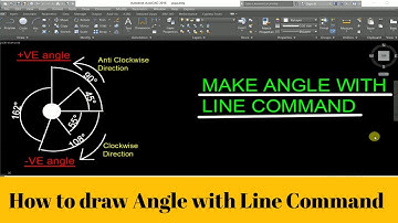 How to draw Angle with Line Command in AutoCAD | CAD Pathshala