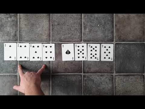 Insertion sort with cards