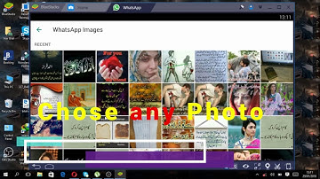 how to upload profile picture whatsapp on PC Use Bluestack Hindi/Urdu