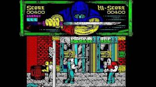 Gameplay: Shadow Warriors (aka. Ninja Gaiden) - ZX Spectrum - 1990 - Ocean Software screenshot 5