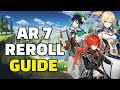 How To Reroll in Genshin Impact | 49+ Pulls (AR 7 Reroll Guide)