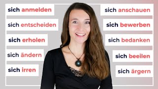 Reflexive Verben mit Akkusativ | Imitationstechnik (Deutsch Übungen für Fortgeschrittene B2, C1, C2) screenshot 3