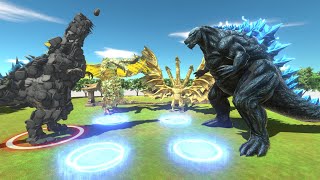 Mod Godzilla Earth VS Real Godzilla Earth Of The Evolution  Animal Revolt Battle Simulator