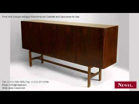 Post-War Design Antique Scandinavian Cabinets and Case-