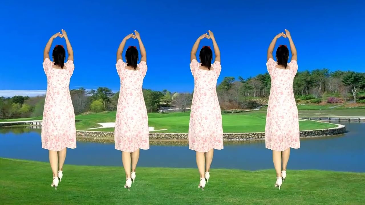 情歌对唱广场舞《心里藏着你》句句入心，好听好看