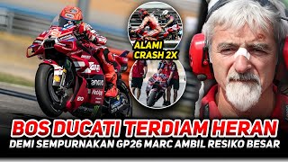 Download Lagu Marc Marquez is truly RECKLESS 😱 Crashes 2x in Test to Perfect GP26, Making Ducati Bosses Silence... MP3