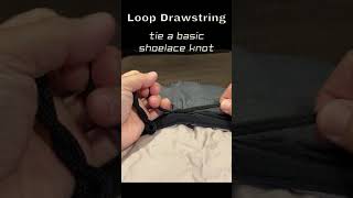 Loop Drawstring - How to Tie Gym Shorts - Method 1 #shorts 