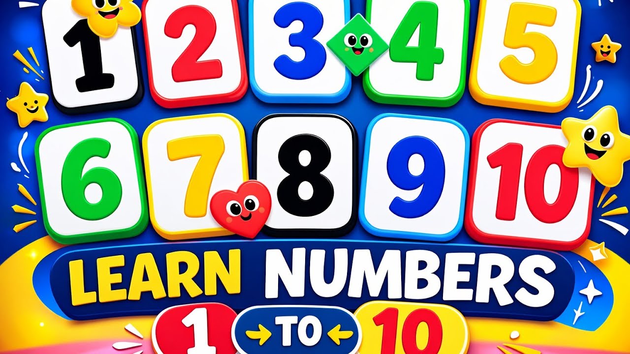 Learn Numbers 1 to 10 for Kids 🥳 | Counting Numbers | Fun Learning ...