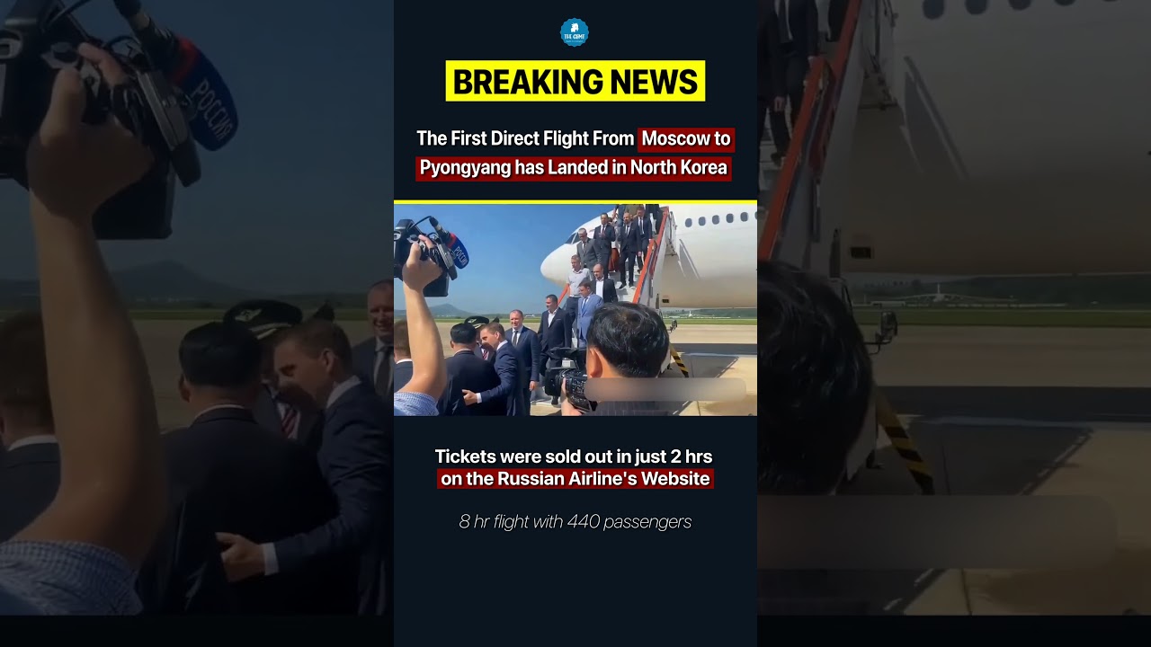 1st Direct Flight to North Korea from Russia