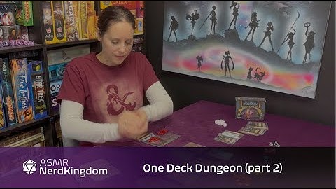 ASMR Board Game Let’s Play - One Deck Dungeon pt. 2 (Soft Spoken, Dice Rolling)