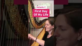 Playing First Day Of My Life by Melanie C music neoclassical harp duo cover