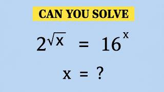 Beautiful Exponential Equation II Olympiad Maths