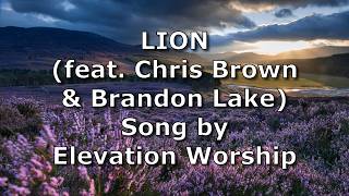LION (feat. Chris Brown & Brandon Lake) - Elevation Worship | Lyric Video
